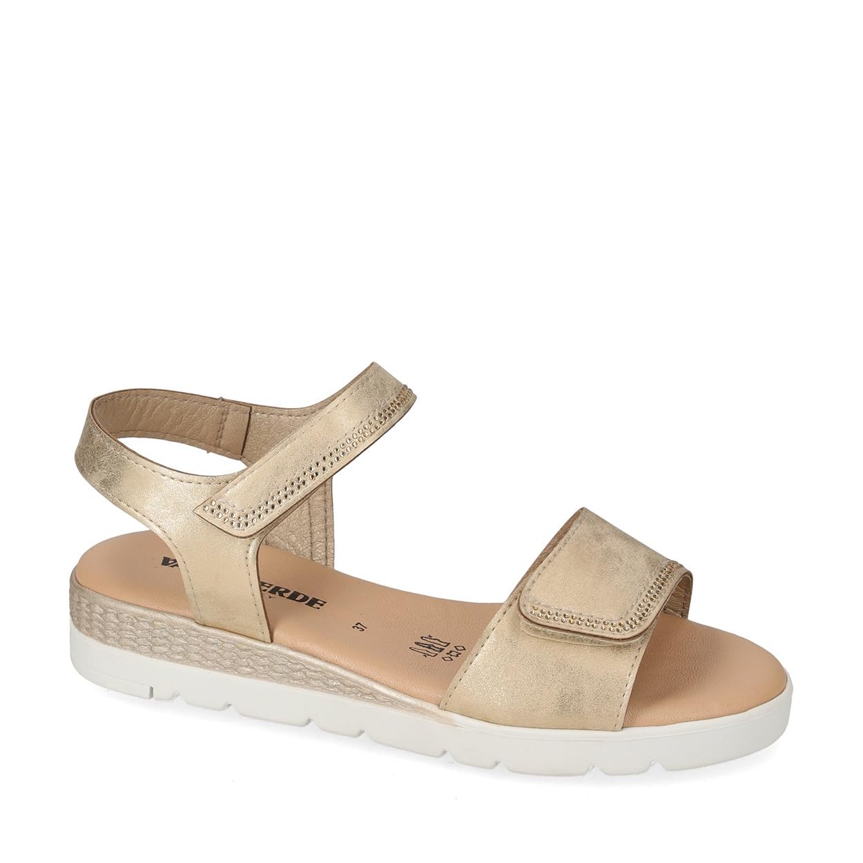 Valleverde Sandali Donna 55381 Pelle Avorio o Platino