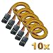 Produktbild VUNIVERSUM 10 Stück 30cm Premium JR Servo Kabel Servokabel mit Female JR Graupner Kompatibel Stecker Enden sind Verzinnt 26AWG 3PIN Qualität von Mr. Stecker Modellbau®