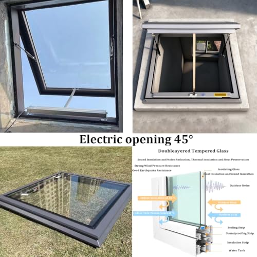 Claraboya eléctrica para ático con diseño impermeable que transforma tu sótano 2