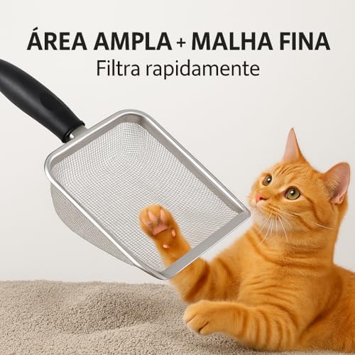 Pá Coletora Para Caixa de Areia de Gato, Pazinha Higiênica Para Areia de Gato, Limpeza de Terrários,