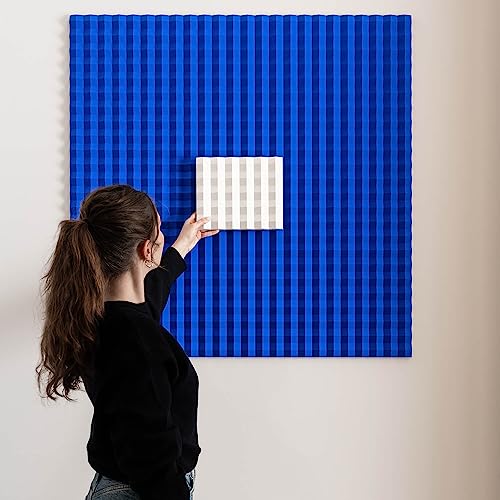 Paneles murales 3D W117 revestimiento modular de pared en formato de 100x100 cm 5