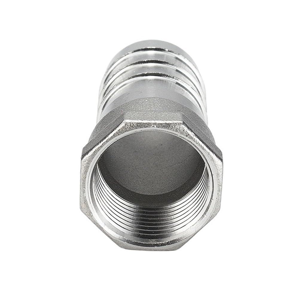 Sfqevhrz Women's One Color Threaded Hose Connector， 1Pc Pagoda Threaded Straight-Through Air Hose Adapter, Bsp Ss304 Connector Coupler(12Mm*1/4Inch)