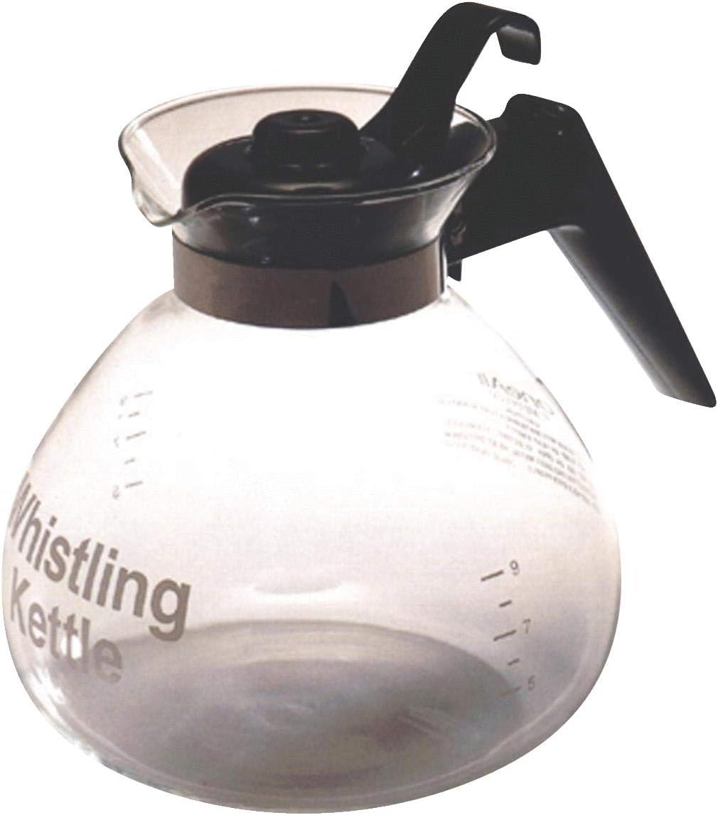 OneAll Stovetop Whistling Kettle 12 Cup Glass Glass