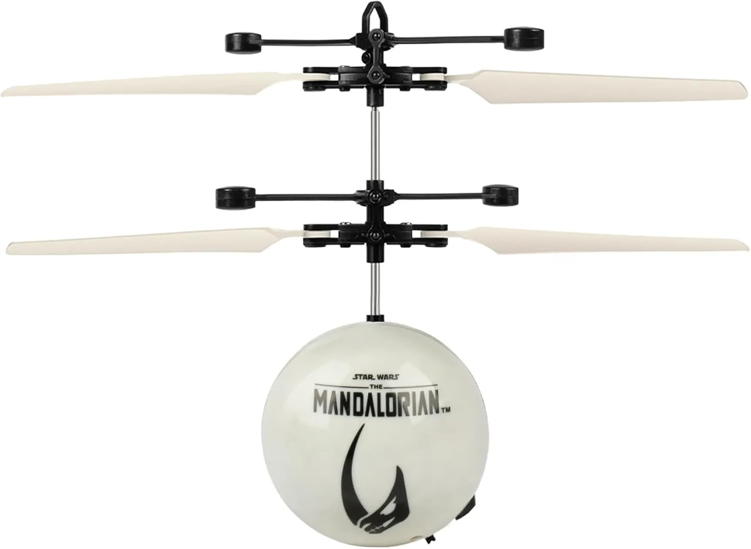 World Tech Toys Star Wars Mando Flying Toy – Motion Sensing Flying Ball with USB Charging - Star Wars Licensed - Indoor/Outdoor Drone for Kids Ages 6+