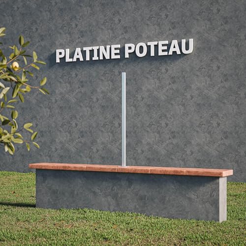 Platine pour poteau de clôture PVC PRO 100 cm