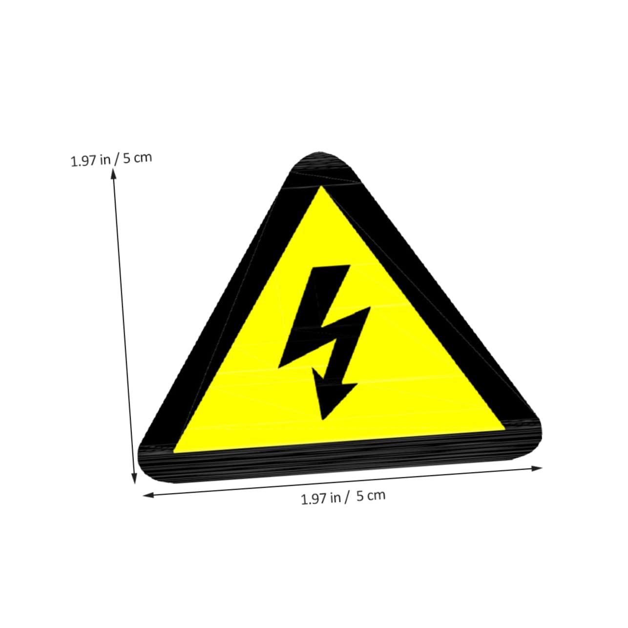 Cabilock Lot de 25 Autocollants de Danger Électrique Jaune pour Panneau Haute Tension, Adhésifs de Sécurité pour Boîte Électrique en Usine ou École