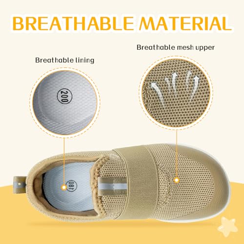 Kids Sneakers for Boys Girls Slip On Wide Toe Box Barefoot Shoes Toddler Minimalist Zero Drop Sneakers Breathable Tennis Walking Shoes4