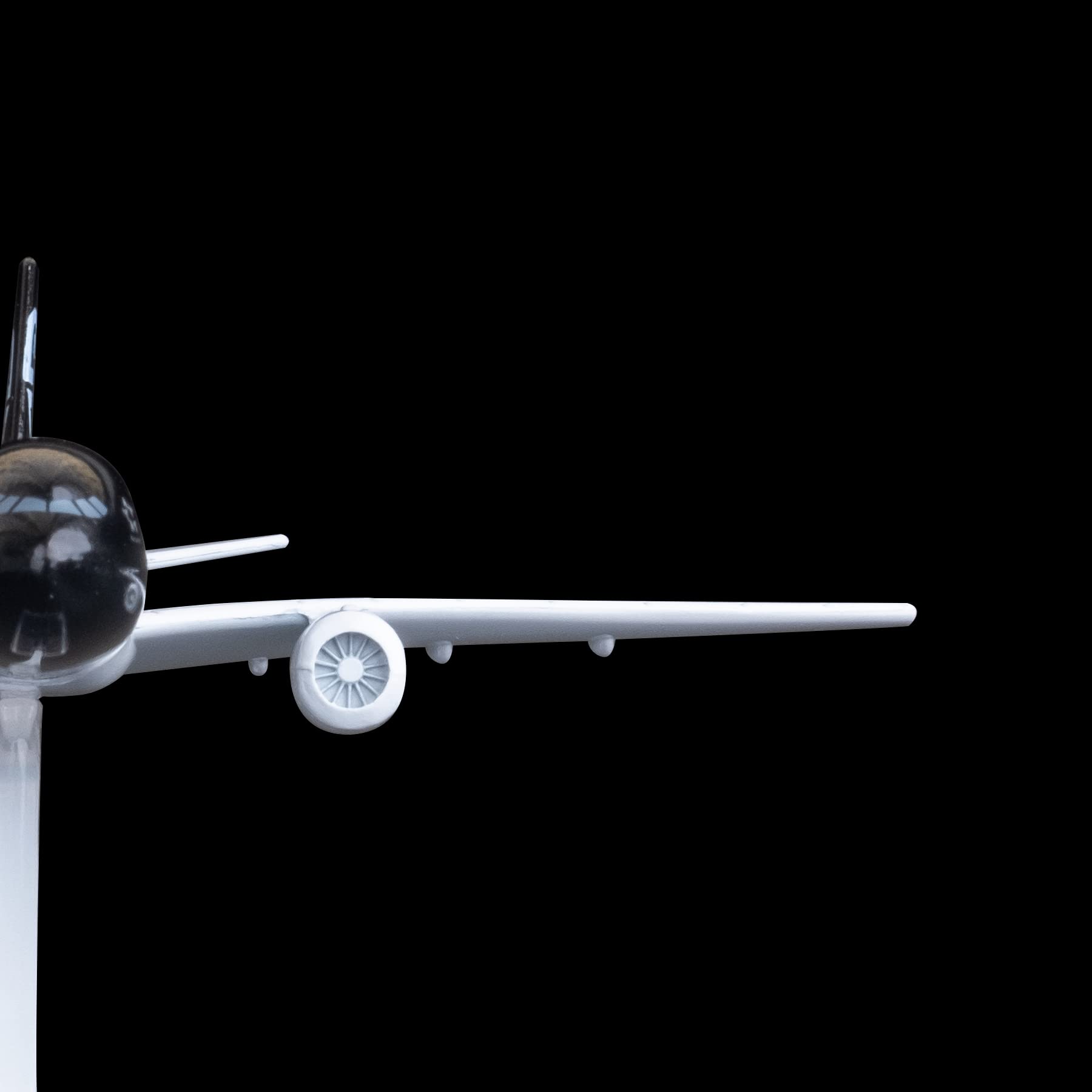 Bswath Plane 1:400 Scale Model Airplane New Zealand B777 Model Plane Aircraft Model Metal Alloy Diecast Airplanes for Gift and Collection(Black) - Image 2