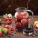Glass Water Pitcher, Fruit Infuser Pitcher with Removable Lid, High Heat Resistance Infusion Carafe for Hot/Cold Water, Flavor-Infused Beverage & Iced Tea - 2 Qt