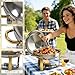 6QT Chafing Dishes for Buffet 4 Pack, Round Dish Buffet Servers and Warmers 304 Stainless Steel Food Warmers for Parties Weddings, Catering Buffet Catering Events, Chafers Servers Sets, Gold & Silver