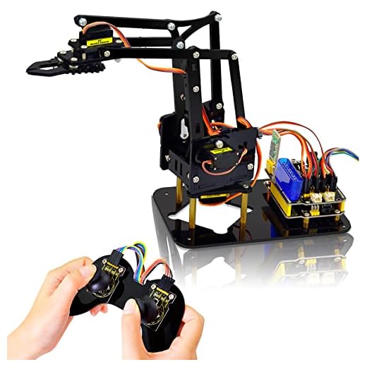 KEYESTUDIO Robot Arm Starter Kit for Arduino Coding Robotics Kit for Adults Teens 15+ Electronic Programming Project STEM Education