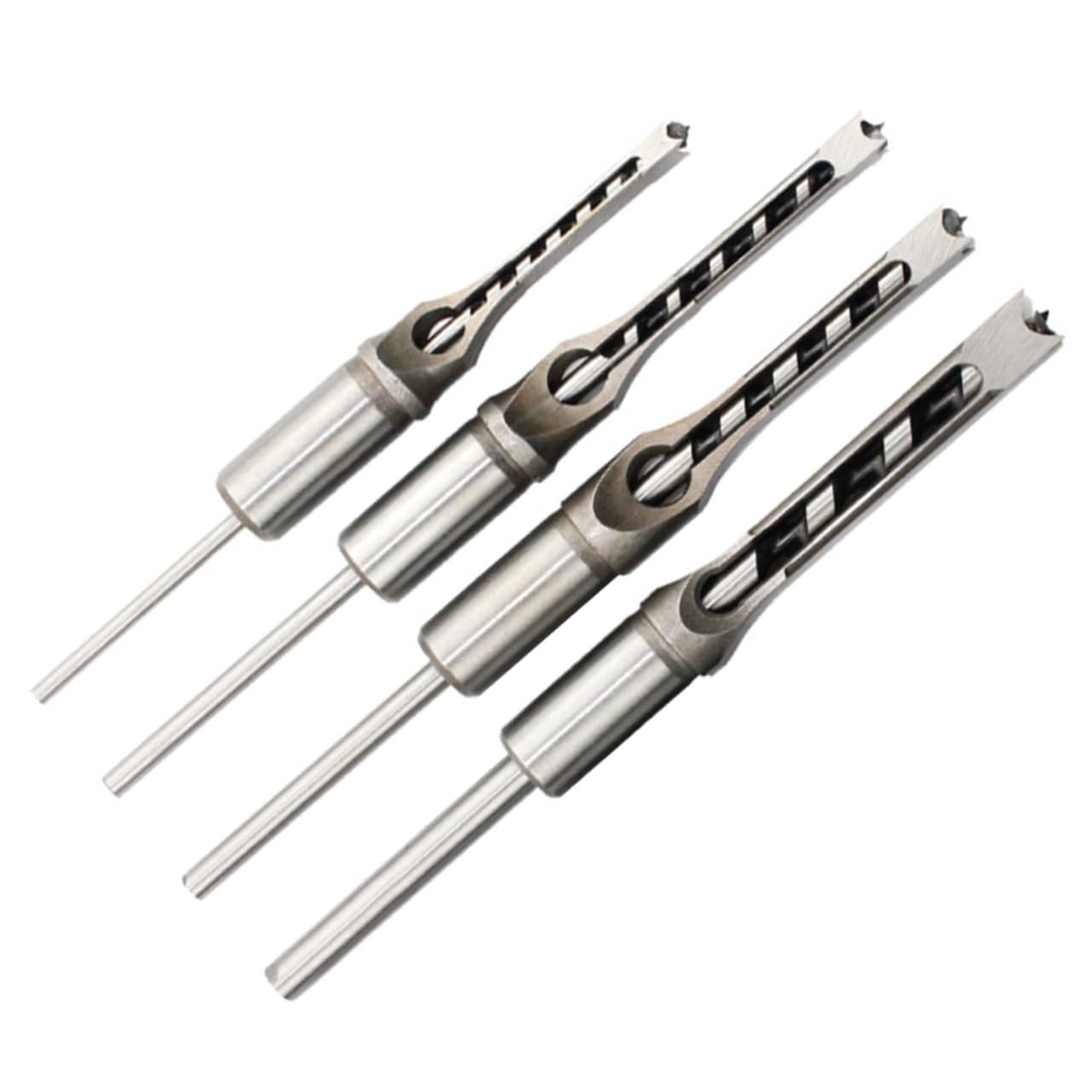 Mobestech 8 Pcs Woodworking Square Hole Drill Bit CNC Router Mortising