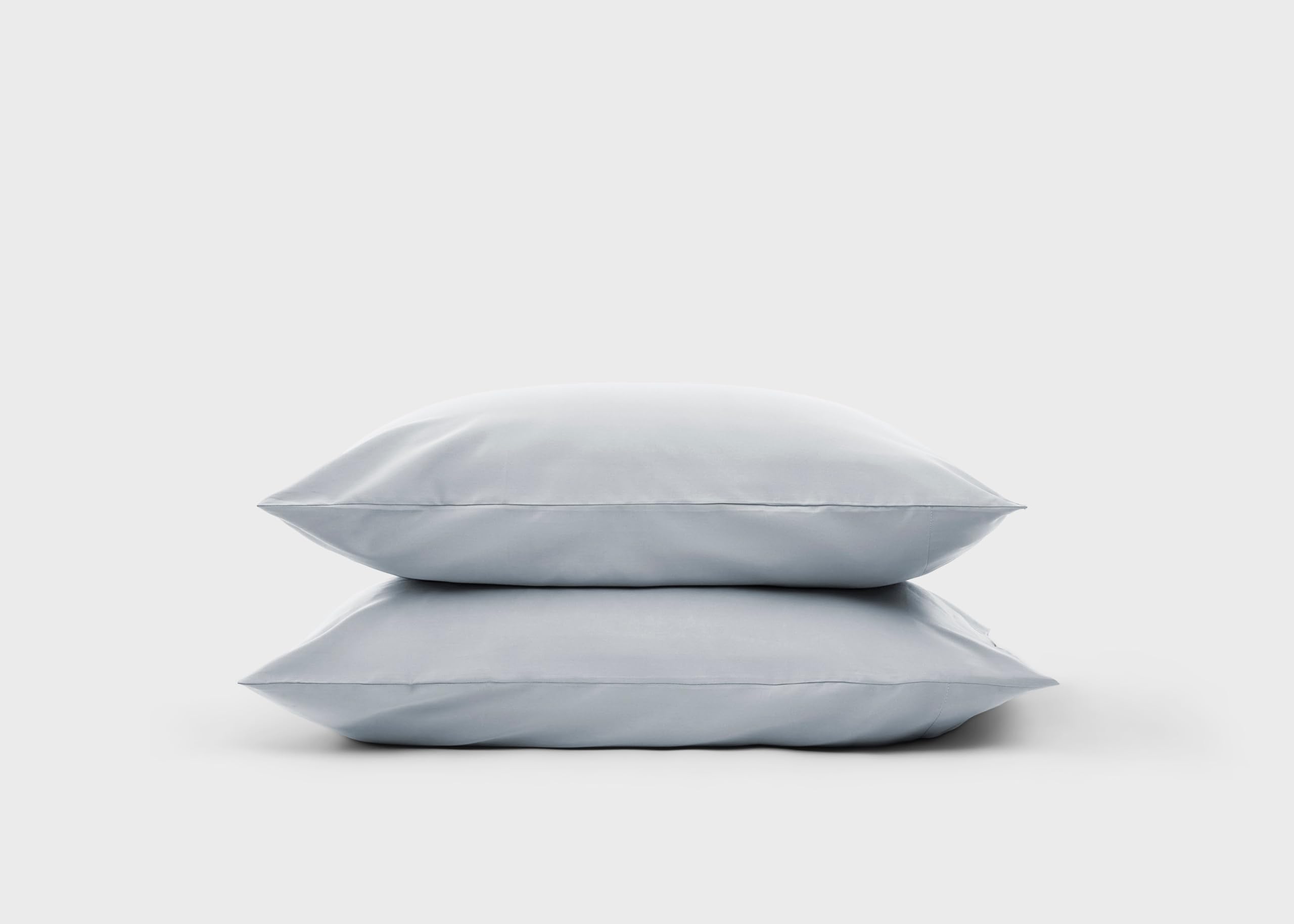 Simba Egyptian Cotton Pillowcase Pair, Cloud Grey, 50x75cm, Silky Sateen Finish