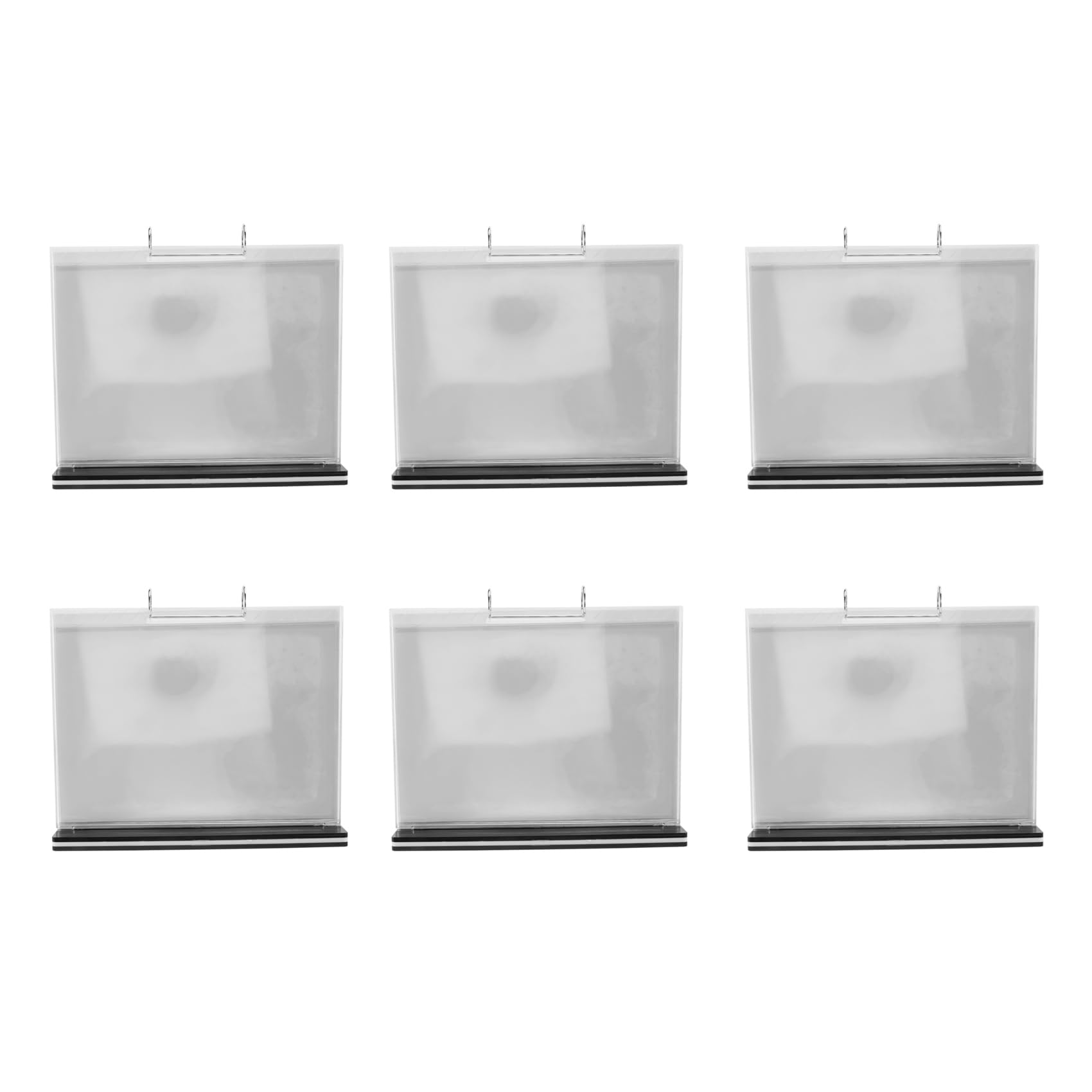 Vjsujehgy 6X A4 Flip Table Menu Stand Multi-Page Table Card Rack Menu Display Stand Menu Holder Desk Menu