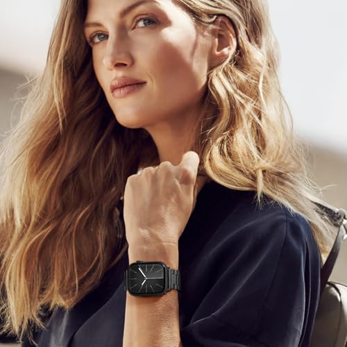 Image of Metal Band Compatible with Apple Watch Bands for Men 49mm 46mm 45mm 44mm 42mm 41mm 40mm 38mm, Stainless Steel iWatch Bands for Apple Watch Ultra 3 2 1 /Series 11 10 9 8 7 6 5 4 SE