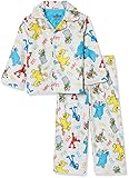 Sesame Street Boys' Button Front Pajama Set, Sesame ABC 123, 2T