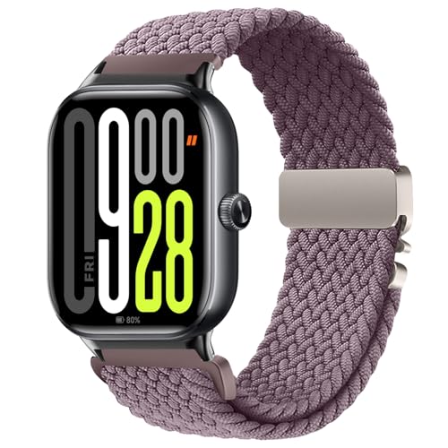 [AiMaoo] �o���h Xiaomi Redmi Watch 6 5 4/Xiaomi Smart Band 9 Pro 8 Pro �Ή� �����x���g �ւ��x���g �j�����p �L�k�� �i�C�����p���V���[�g�o�b�N���҂݃o���h (�X���[�L�[�p�[�v��)