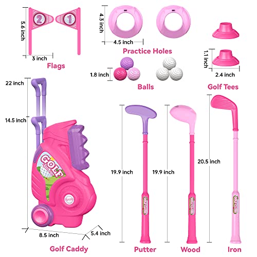 image for Liberry Toddler Golf Set for 1 2 3 4 Years Old, Upgraded Kids Golf Car