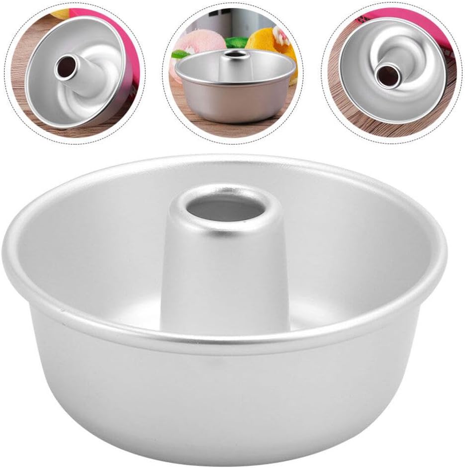 DOITOOL 5.7 Inch Donut Mold Aluminum Alloy Non-Stick Doughnut Baking Pan with Smooth Surface for Easy Demolding and Family Diy Cake Making