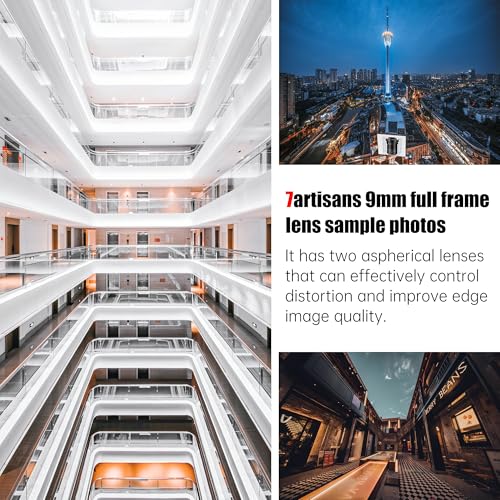 Ficha técnica 7artisans Lente gran angular 9 mm F5.6 de marco completo 132° distorsión casi cero 0.2 m distancia mínima de enfoque compatible con Sigma FP Panasonic S1 S1H S5 Leica SL SL2 - Fernando Cortés Ficha técnica 7artisans Lente gran angular 9 mm F5.6 de marco completo 132° distorsión casi cero 0.2 m distancia mínima de enfoque compatible con Sigma FP Panasonic S1 S1H S5 Leica SL SL2 - Fernando Cortés