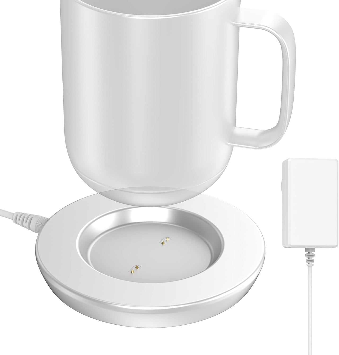 Charging Coaster 2 Compatible with Embo Temperature Control Smart Mug 2 and 1 - Mug Power Cord - Charger Dock Base for Wireless Warmer Cup Accessories (Black)