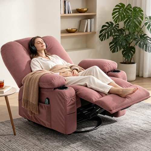 Sillón masaje plegable rosa suave miniatura 3