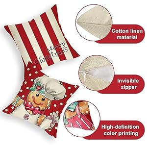 Merrychristmasgingerbreadmandecorativethrowpillowcovers18x18setof4xmaspeppermintcandypolkadotstriperedcushioncasedecorhollyjollywinterholidayhomedecorationforsofa Urban Country Home Decor Merry christmas gingerbread man decorative throw pillow covers 18×18 set of 4 xmas peppermint candy polka dot stripe red cushion case decor holly jolly winter holiday home decoration for sofa urban country home decor