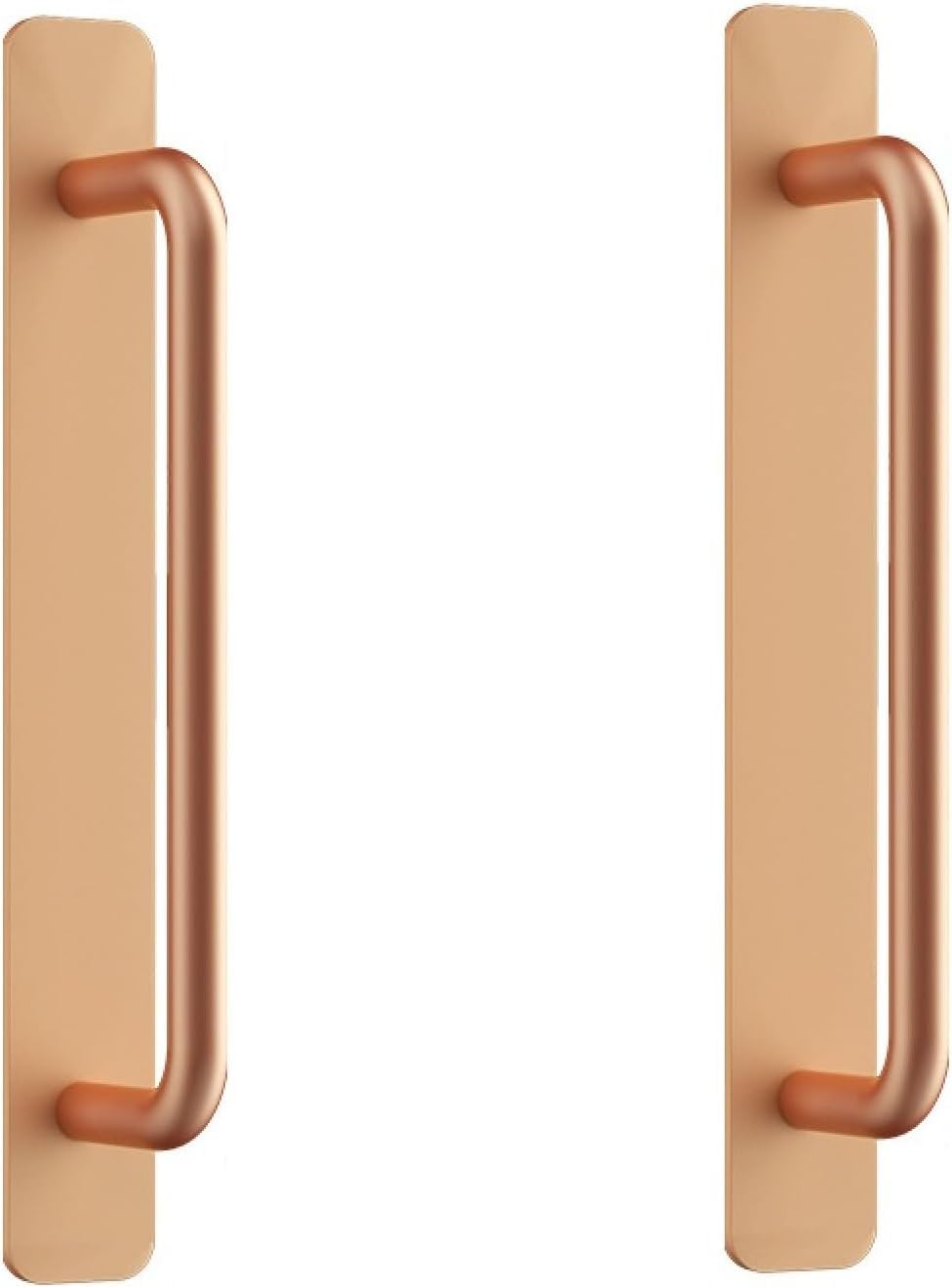 Tnbccxn Large Non Perforated (Gold) Cabinet Handles, Cabinet Handles,2 Pack Aluminum Alloy Door Handle Without Punching(Large Non Perforated (Gold))