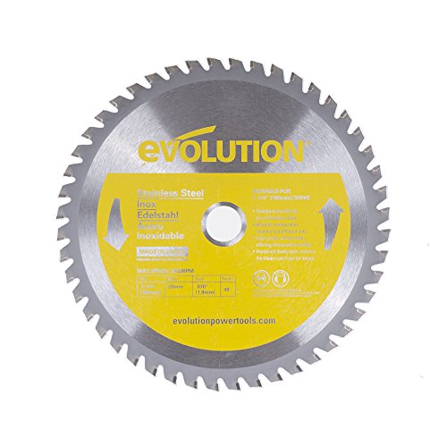 Evolution Power Tools 185BLADESS Stainless Steel Cutting Saw Blade, 7-1/4-Inch x 48-Tooth