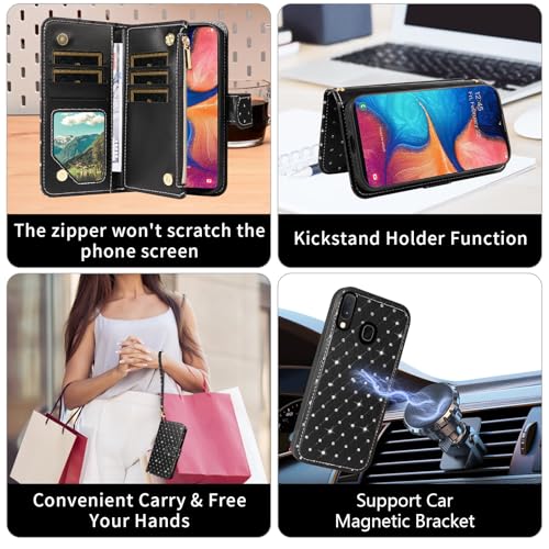 Coque pour Samsung Galaxy A20e anti-rayures noire robuste
