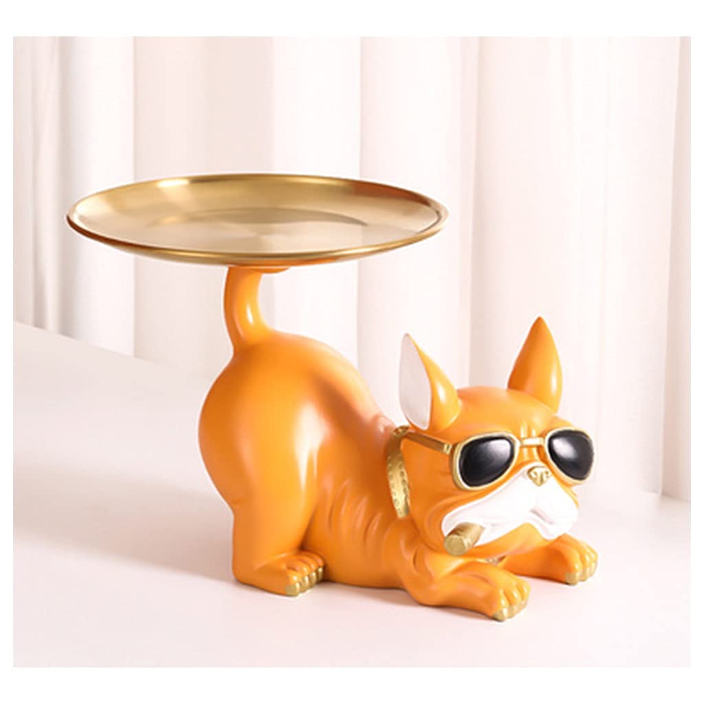 Sculpture en Résine, Boîte De Rangement pour Figurines, Porte-Clés/Bol pour Entrée, Bonbonnière, Organiseur De Bijoux/Boucles d'oreilles, Cadeau pour La Maison, Le Bar Ou Le Bureau