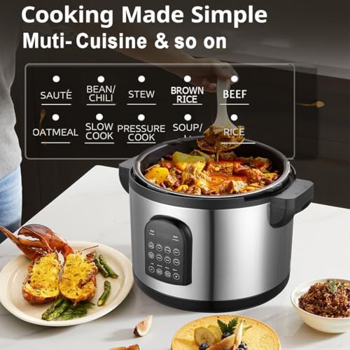 GOLREAN 17.8qt 8-in-1 Commercial Electric Pressure Cooker — view 3