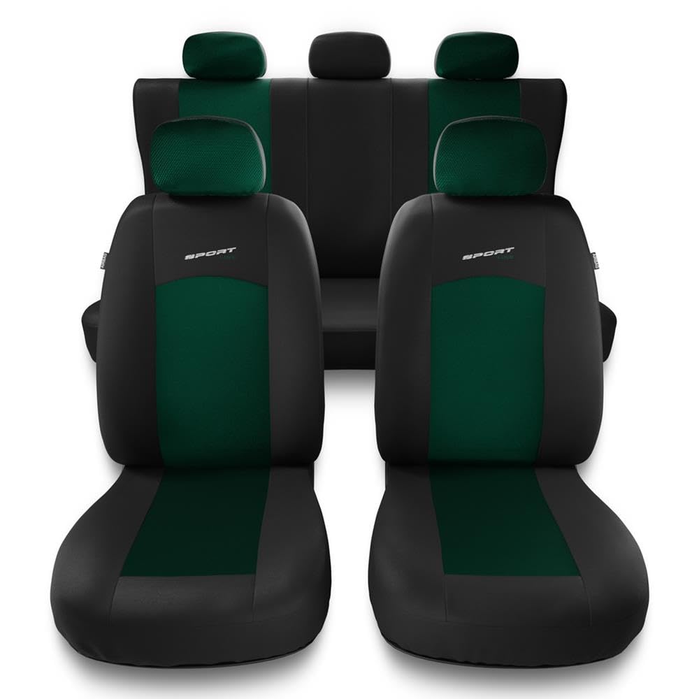 Fundas Asientos Traseros Cremallera Mossa Fundas Universales Para Asientos De Coche Adecuadas Para Dacia Sandero I, II, III (2008- ) - S-GR Fundas Asientos Coche