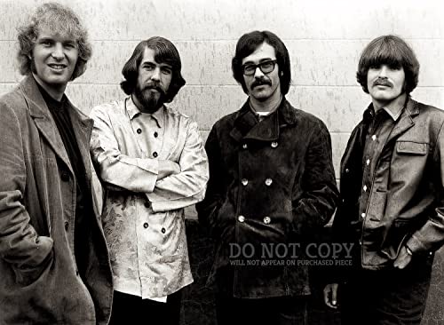 Portrait groupe Creedence Clearwater Revival 1968 cadeau idéal passionné rock et CCR