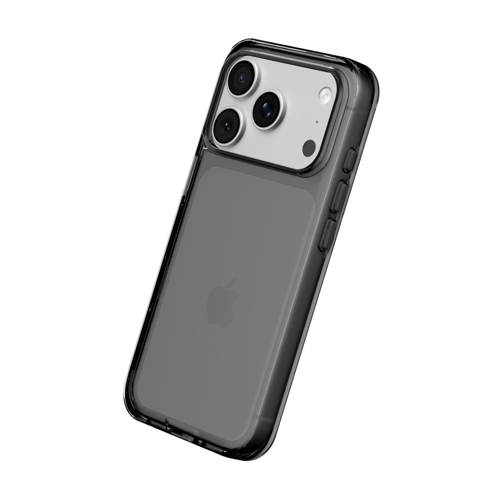 Clear Case Compatible with iPhone 17 Pro | Transparent Protective Phone Case, Exceeds Military Drop Standards, Scratch Resistant, Shockproof, Trendy Colors - Ash Black