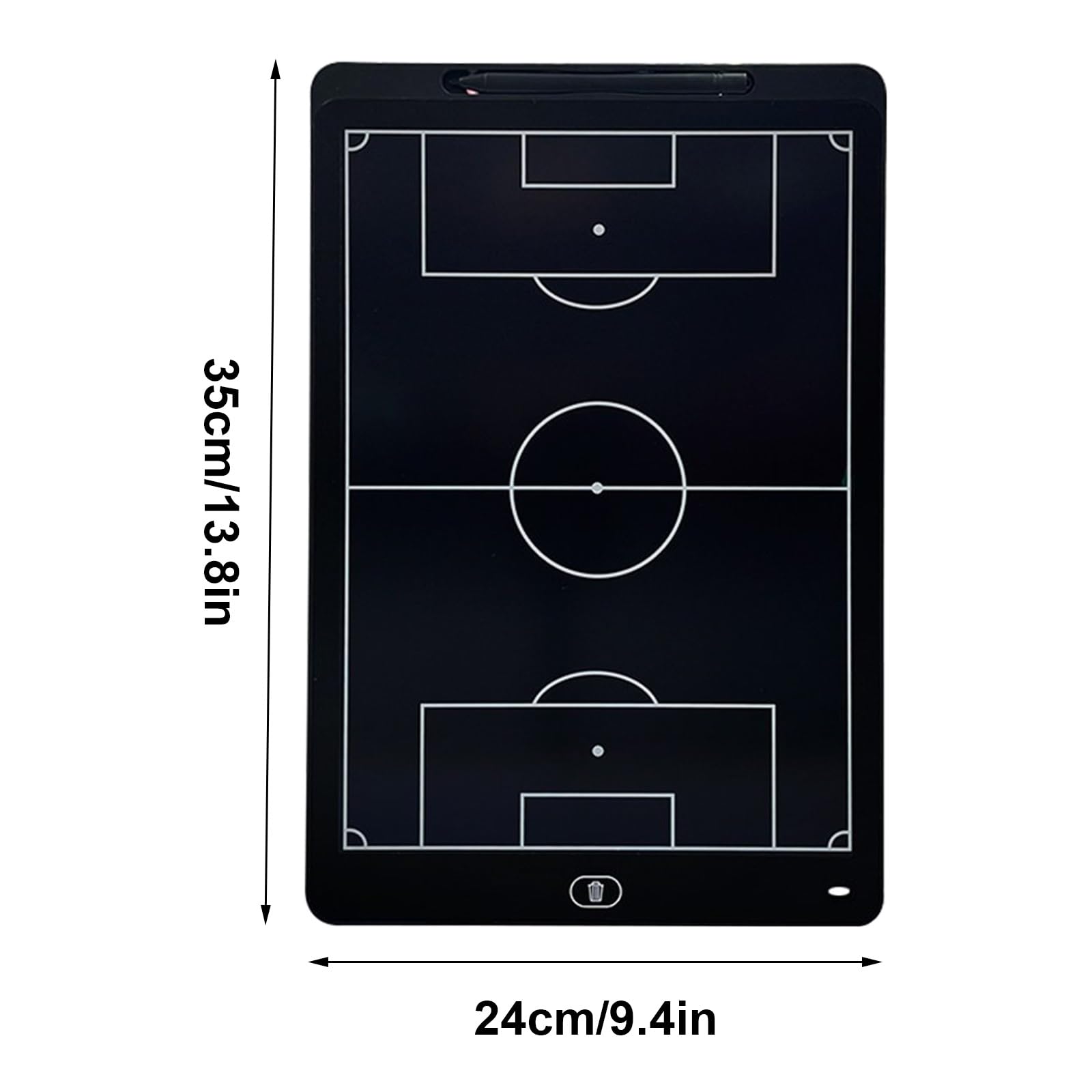 Lavagna Tattica Elettronica per Calcio, Lavagna Strategica LCD per il Calcio, Cancellazione e Blocco con un Solo Tocco, Include Penna Stilo