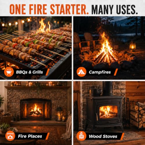 MAQIHAN Fire Plugs Fire Starters - 25 Pack Fire Starter Survival Tool Kit - Image 2