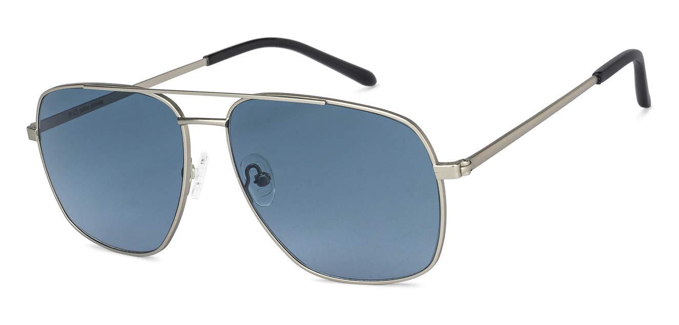 John Jacobs | Grey - Blue | Full Rim Pilot Stylish & Premium Sunglasses | JJ TINTS | 100% UV Protected (UV400) | Men & Women | Extra Wide | JJ S12829