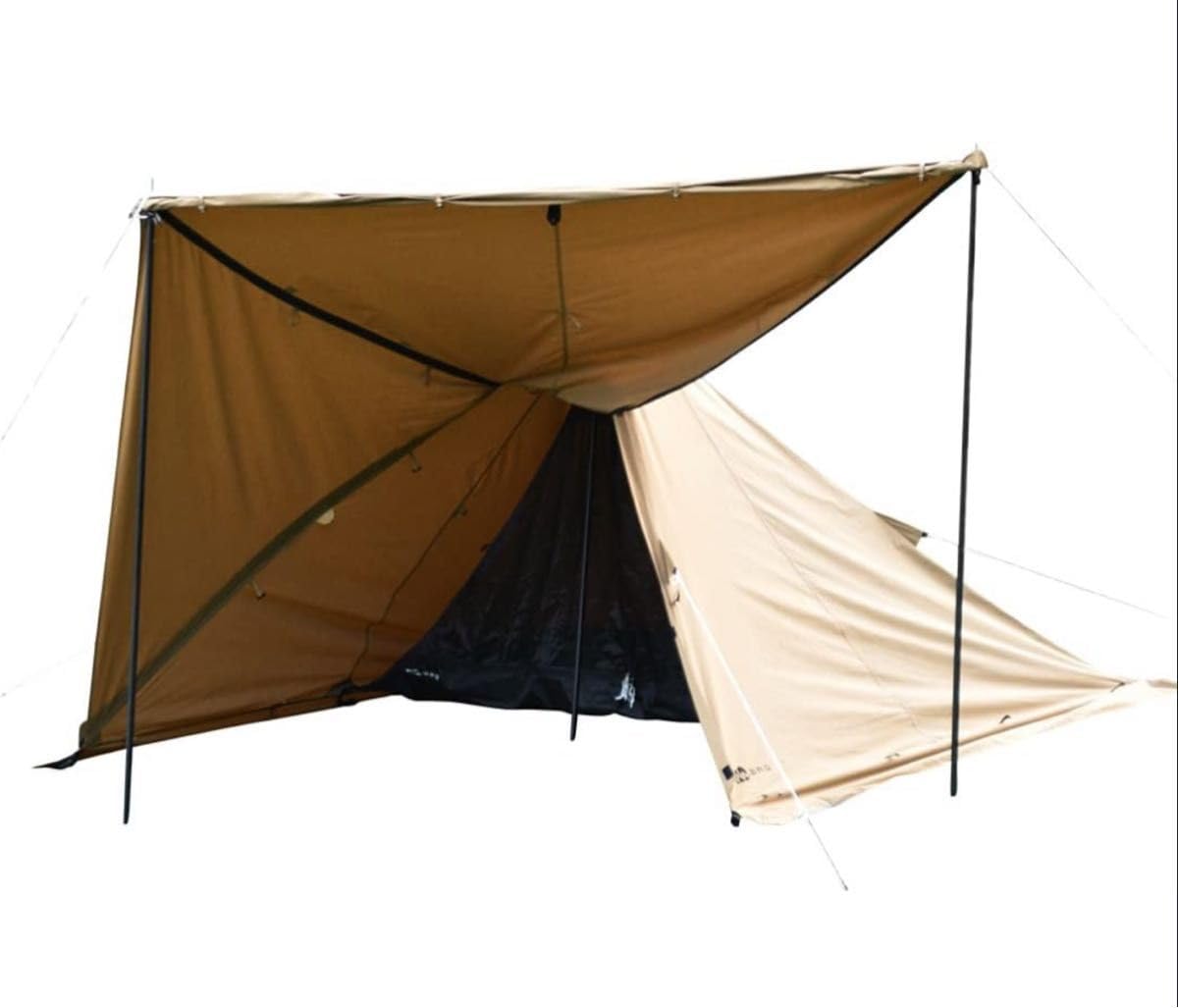 【美品】WAQ 1人用ワンポールテント ソロキャンプに最適！ Amazon.co.jp: ノーブランド品 WAQ Alpha TC 1人用テント TIPIテント