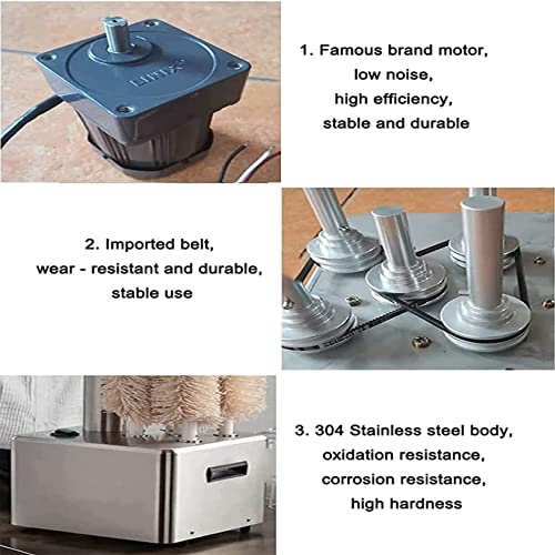 QJJML Elektrischer Weinglaspolierer, kommerzielle Glaswaschmaschine, Glaswaschmaschine mit 136℉ Hochtemperatur-Trocknungsfunktion,8Heads 7 QJJML Elektrischer Weinglaspolierer, kommerzielle Glaswaschmaschine, Glaswaschmaschine mit 136℉ Hochtemperatur-Trocknungsfunktion,8Heads