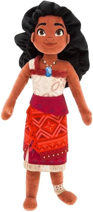 Theme Park Merchandise WDW Moana Doll with Detailed Plush Sculpting with Embroidered Features & Tapa Print Dress 18"