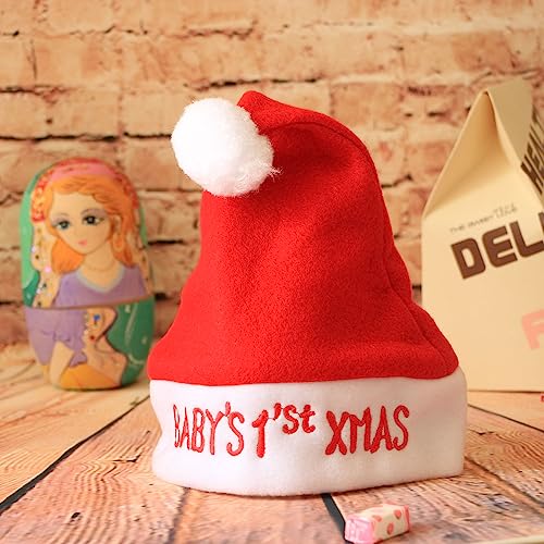 Unisex Toddler Baby Santa Hat - Soft Cotton Xmas Beanie Hat For 0-12 Months2