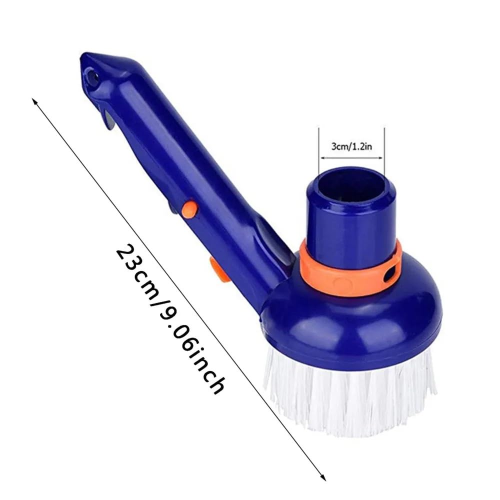 Kit d'entretien aspirateur Piscine Aspirateur à Brosse pour Piscine Accessoires de Nettoyage multifonctionnels Petites brosses à tête d'aspiration(3PCS)