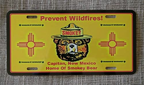 LIMITED SUPPLY! PREVENT WILDFIRES! Smokey Bear LICENSE PLATE 6