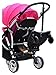 Englacha 2-in-1 Cozy X Rider, Black - Child Rider Stroller Attachment with Saddle Seat and Standing Platform - Universal Fit for Most Prams - Quick and Easy to Use - Designed for Safety