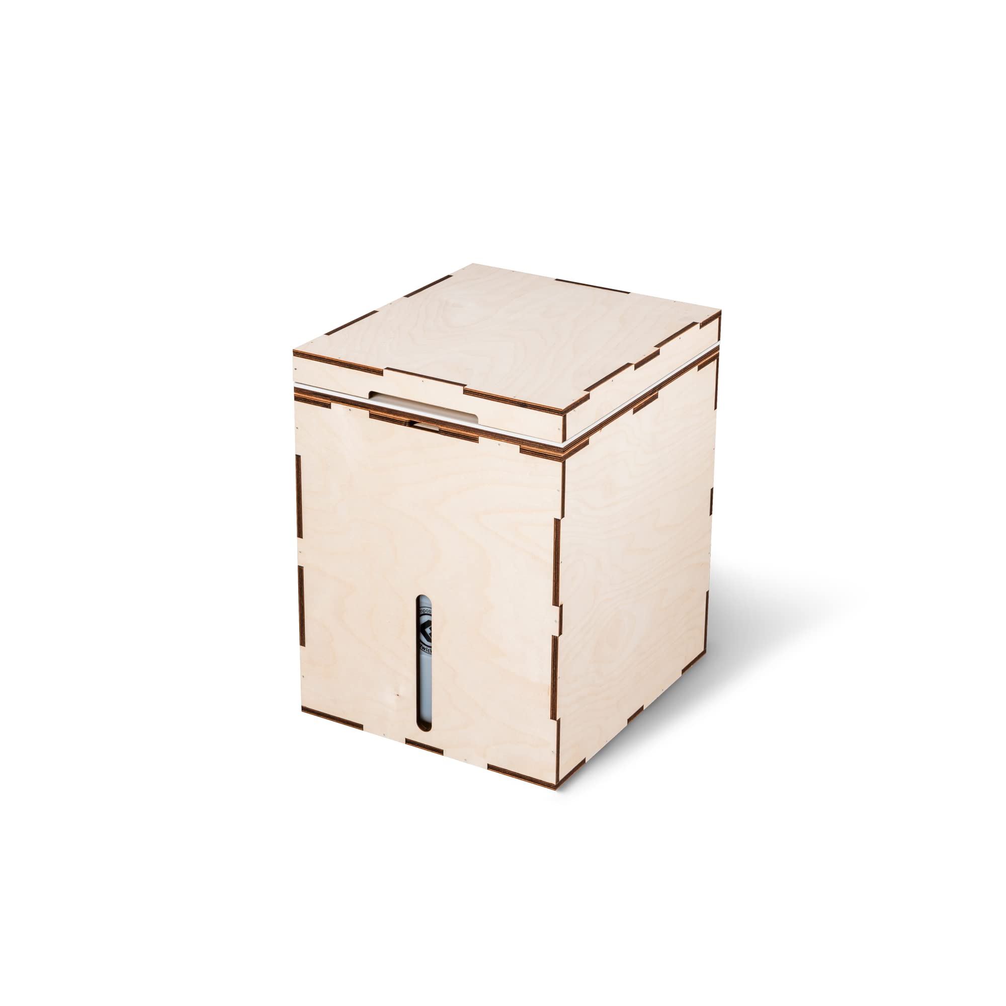Kildwick MiniLoo Bausatz Trockentrenntoilette weiß - Kompakte Campingtoilette für Camper, Tiny House, Garten, Boot, 9,5L Kanister, Magnetklobrille, Holzgehäuse, DIY-Komposttoilette