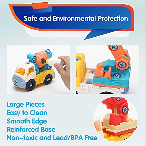 image for OMNISAFE 6 in 1 Take Apart Truck Construction Set, STEM Education Lear