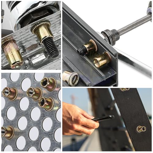 Hapric G2605K-11-N 560 Pcs Metric&Sae Rivet Nut Assortment Kit thumb #5
