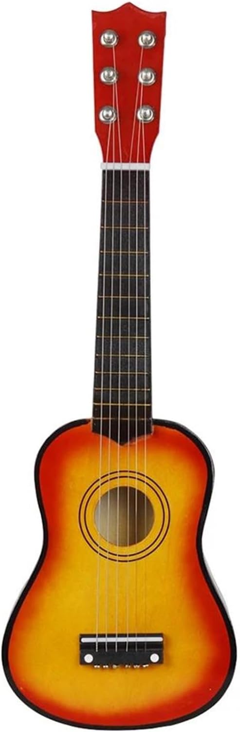Adult Ukulele 21 Inch Acoustic Guitar Ukulele Beginner 6 String Basswood Guitar With Pick For Beginners(D)