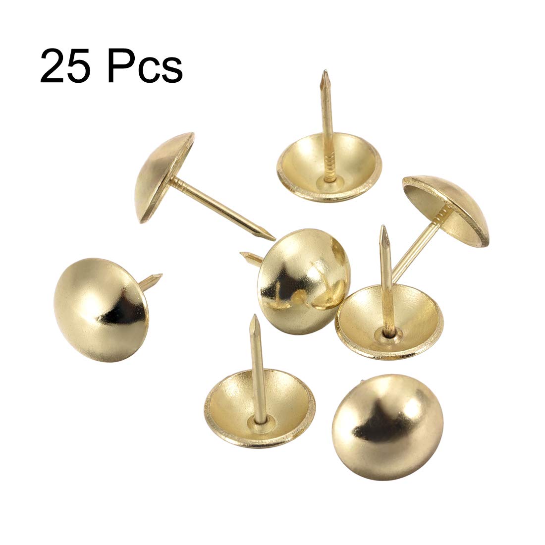 50 Pcs Antique Bronze Upholstery Nails - 14mm Round Head Tacks For Furniture DIY